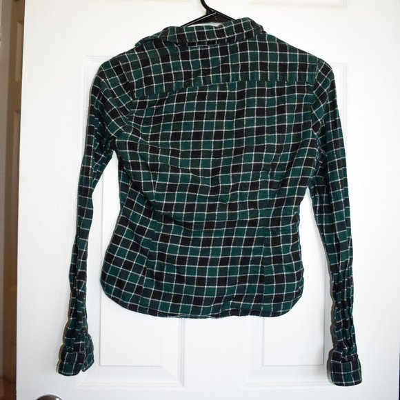 Urban Outfitters BDG Green Button Up Flannel Small - Picture 4 of 5